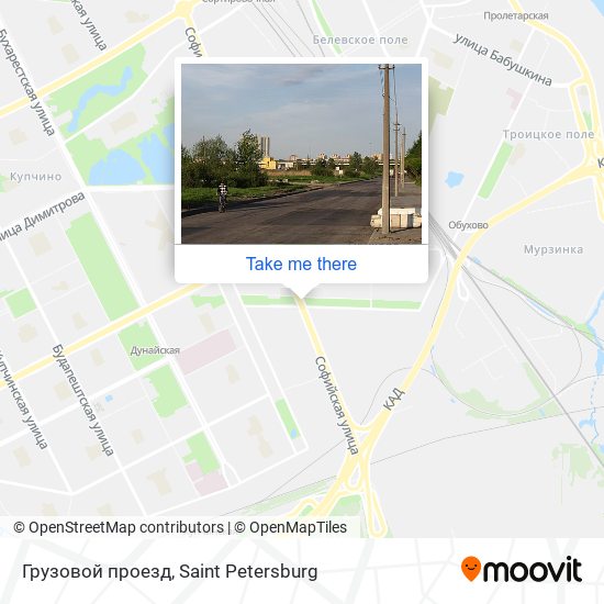 Грузовой проезд map