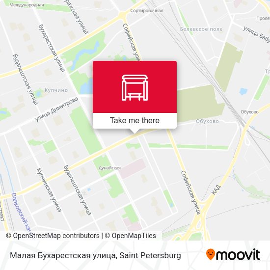 Малая Бухарестская улица map