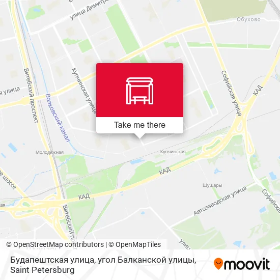 Будапештская улица, угол Балканской улицы map