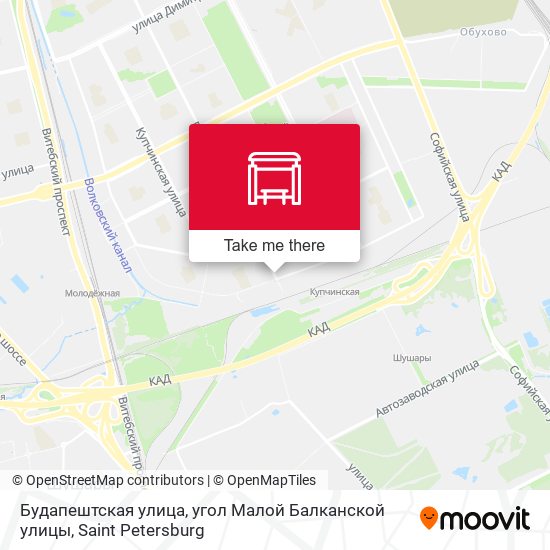 Будапештская улица, угол Малой Балканской улицы map