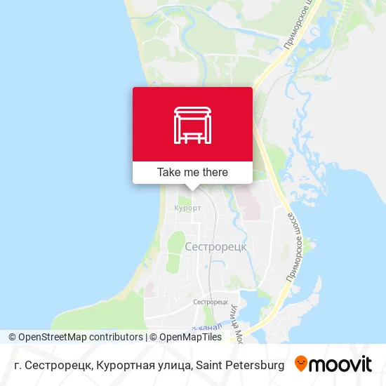 г. Сестрорецк, Курортная улица map