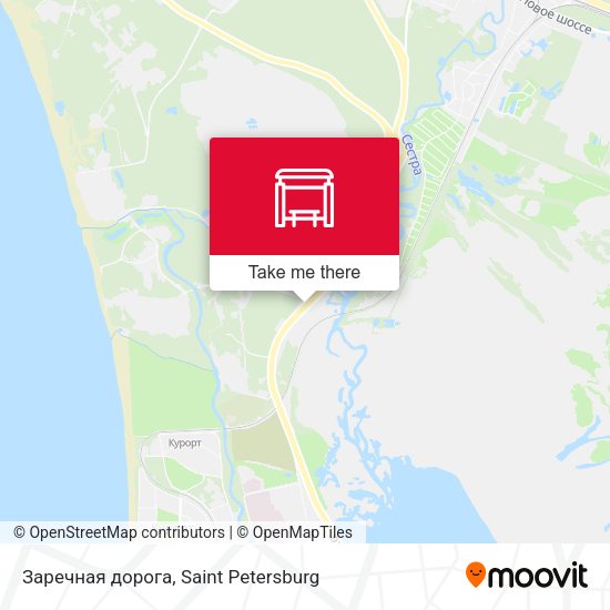 Заречная дорога map