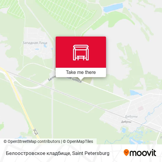 Белоостровское кладбище map