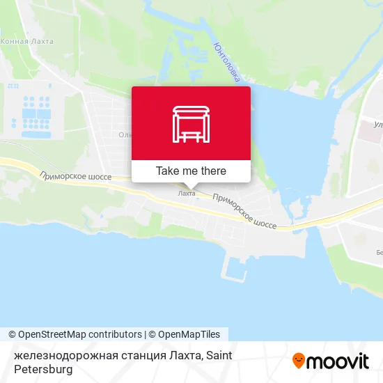 железнодорожная станция Лахта map