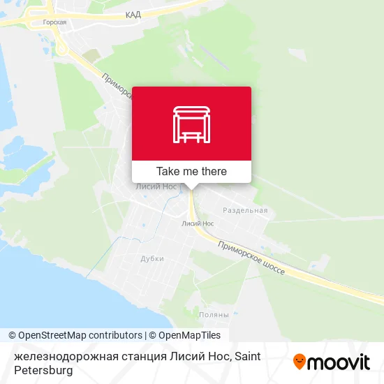 железнодорожная станция Лисий Нос map