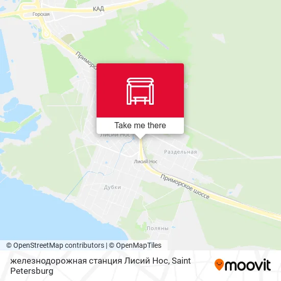 железнодорожная станция Лисий Нос map