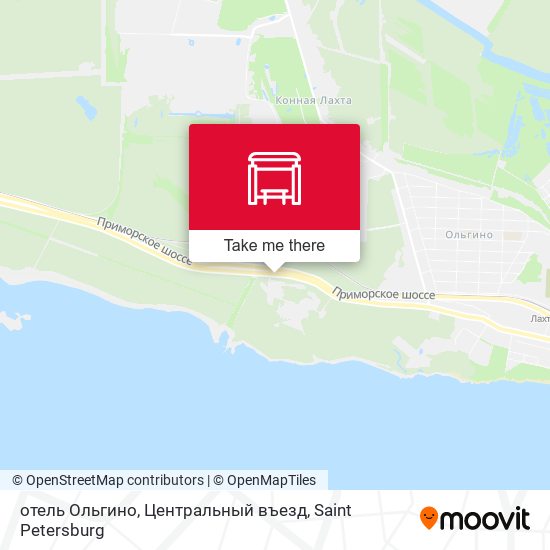 отель Ольгино, Центральный въезд map