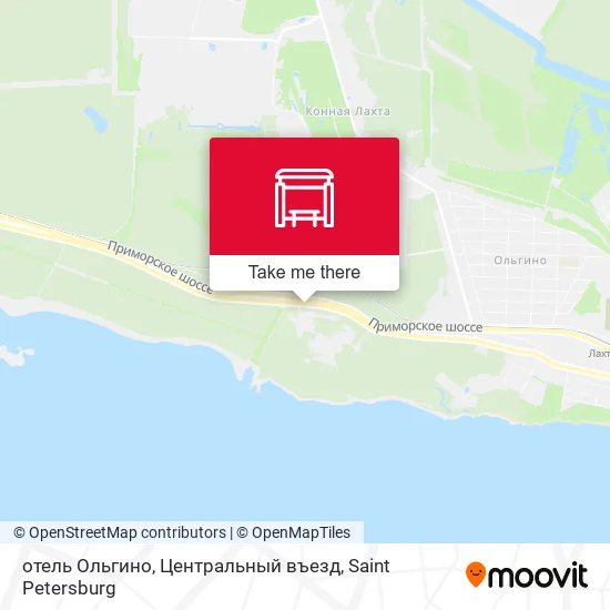 отель Ольгино, Центральный въезд map