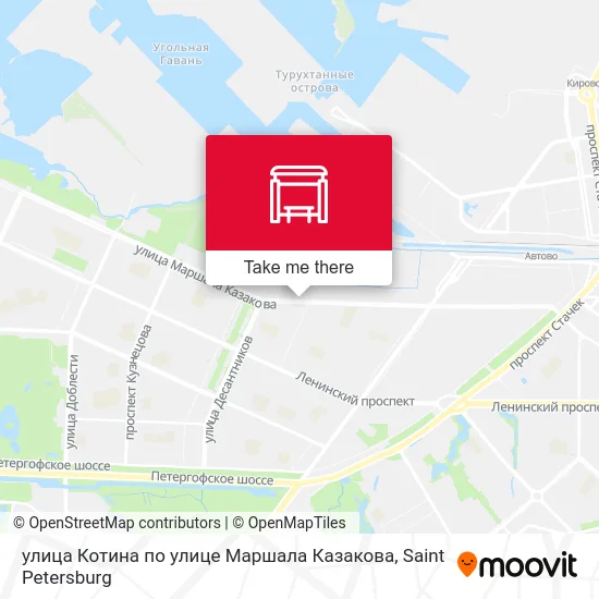улица Котина по улице Маршала Казакова map