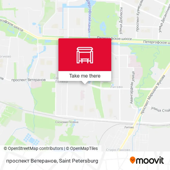 проспект Ветеранов map