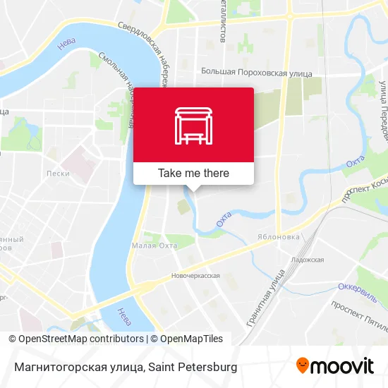 Магнитогорская улица map