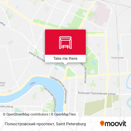 Полюстровский проспект map