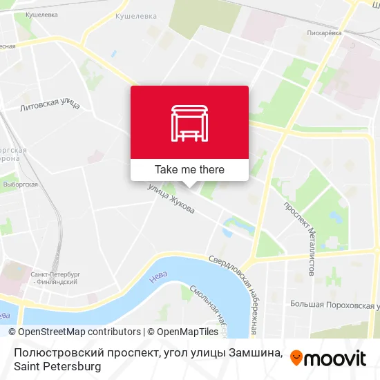 Полюстровский проспект, угол улицы Замшина map