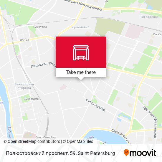 Полюстровский проспект, 59 map