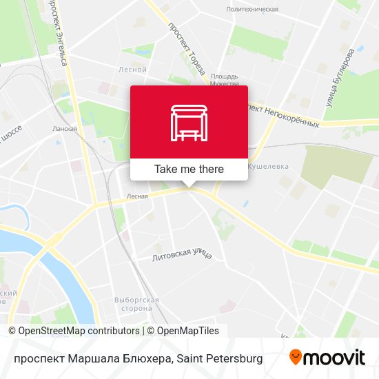 проспект Маршала Блюхера map