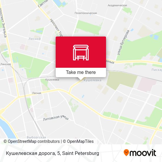 Кушелевская дорога, 5 map