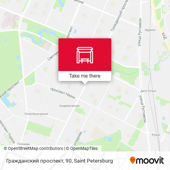 Гражданский проспект, 90 map