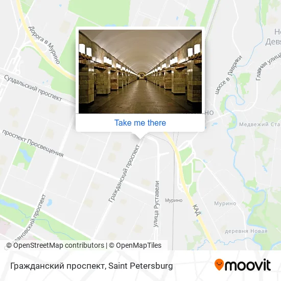 Граждaнский проспект map
