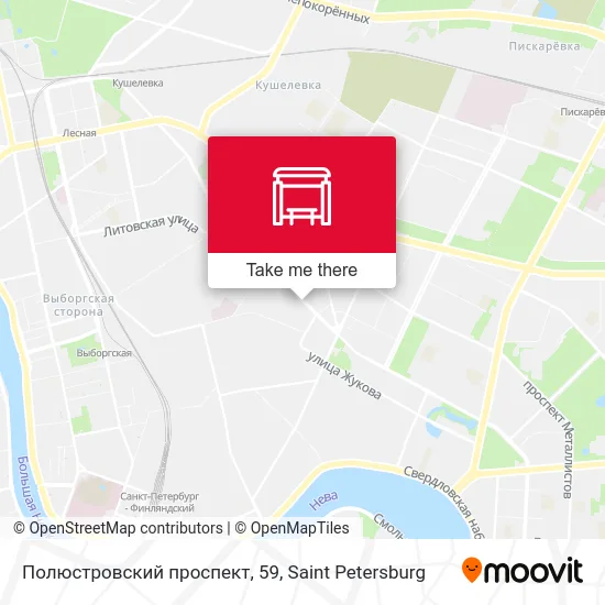Полюстровский проспект, 59 map