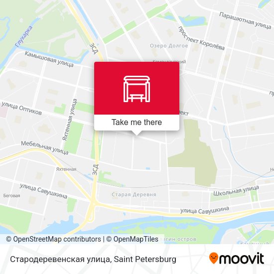 Стародеревенская улица map