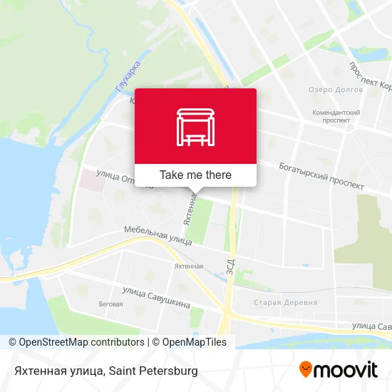 Яхтенная улица map