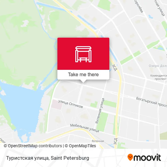 Туристская улица map