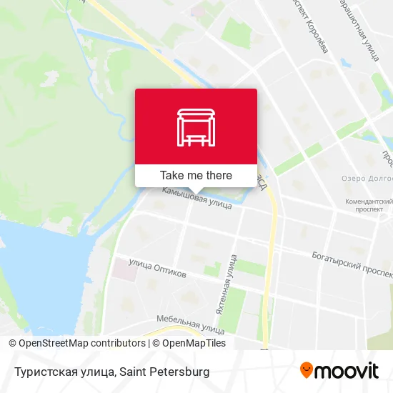 Туристская улица map