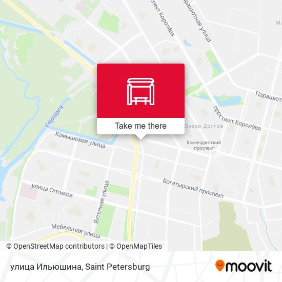 улица Ильюшина map