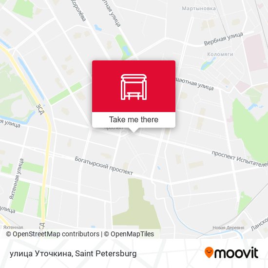 улица Уточкина map