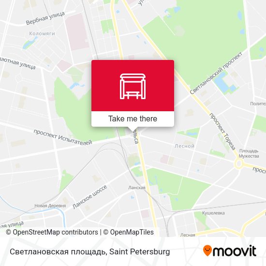 Светлановская площадь map