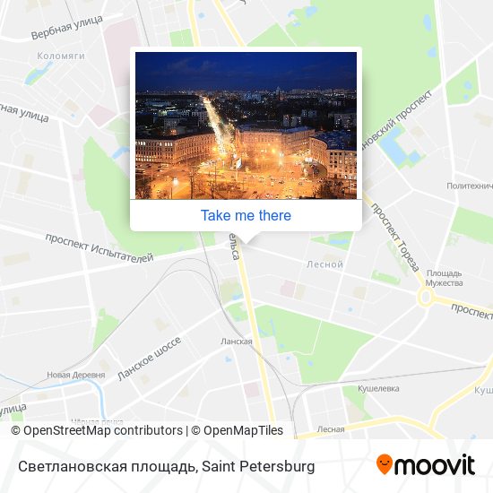 Светлановская площадь map