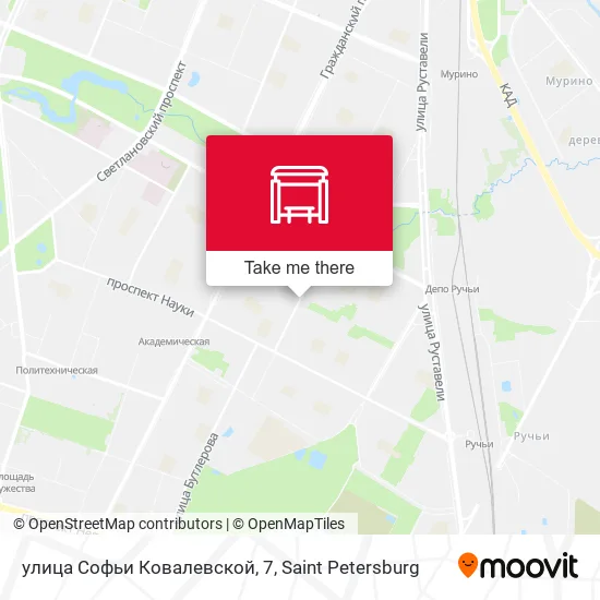 улица Софьи Ковалевской, 7 map