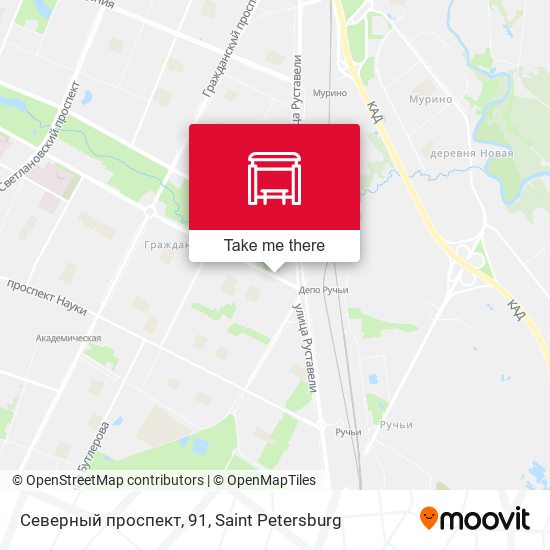 Северный проспект, 91 map