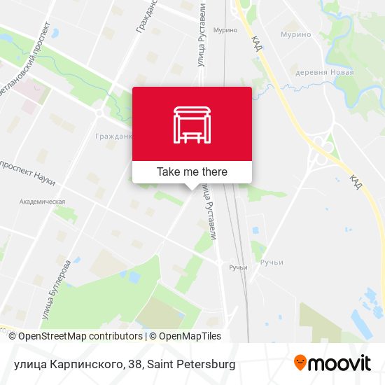 улица Карпинского, 38 map
