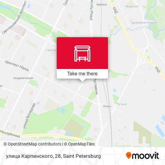 улица Карпинского, 28 map