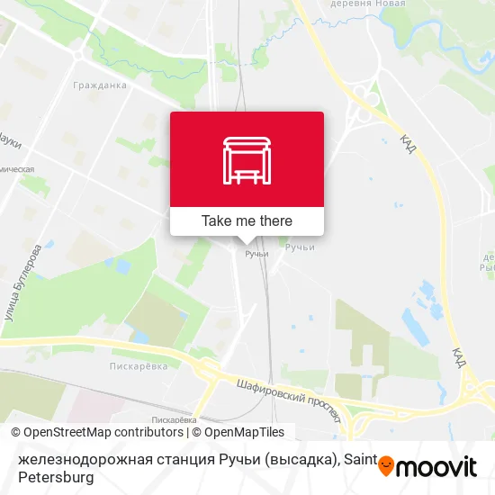 железнодорожная станция Ручьи (высадка) map