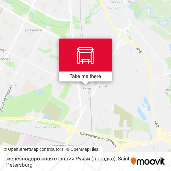 железнодорожная станция Ручьи (посадка) map