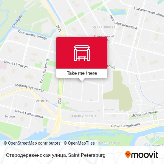 Стародеревенская улица map