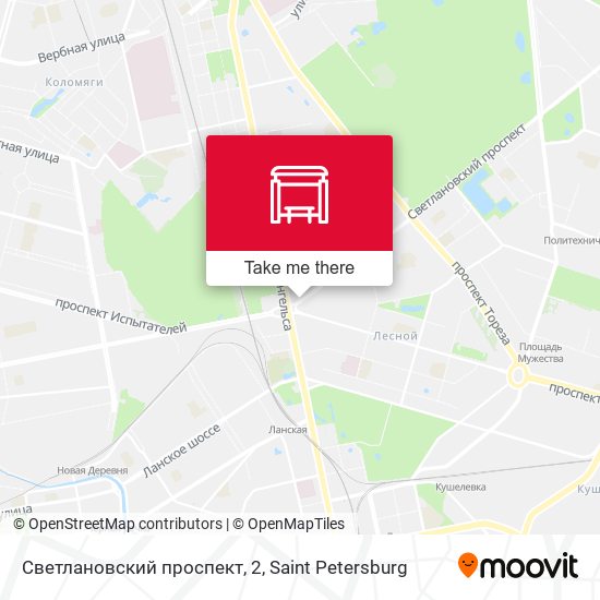 Светлановский проспект, 2 map