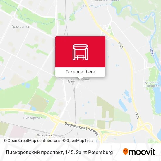 Пискарёвский проспект, 145 map