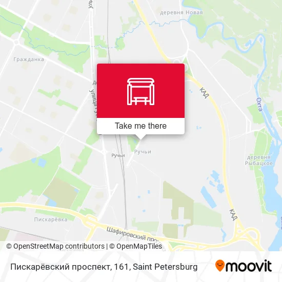 Пискарёвский проспект, 161 map