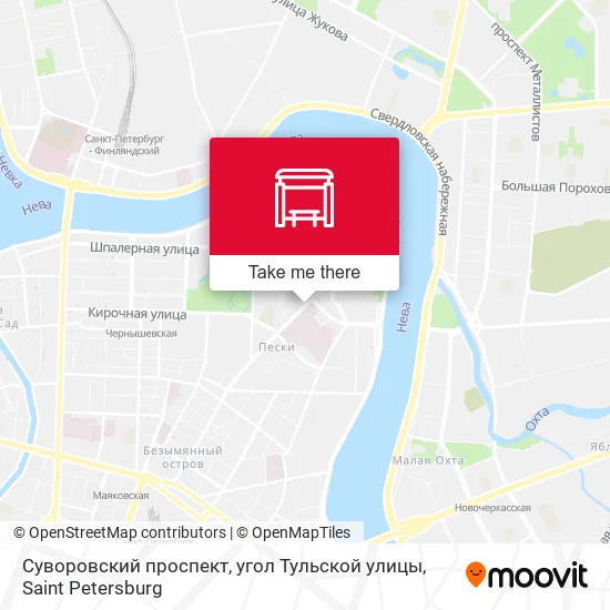 Суворовский проспект, угол Тульской улицы map