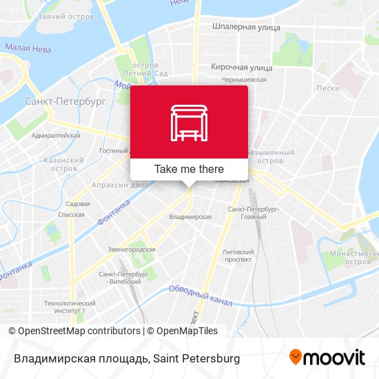Владимирская площадь map