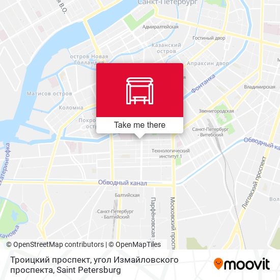 Троицкий проспект, угол Измайловского проспекта map