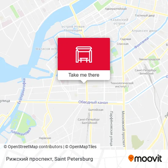 Рижский проспект map