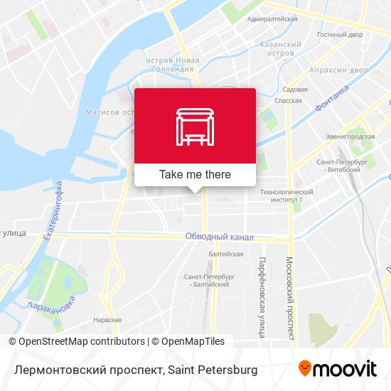 Лермонтовский проспект map