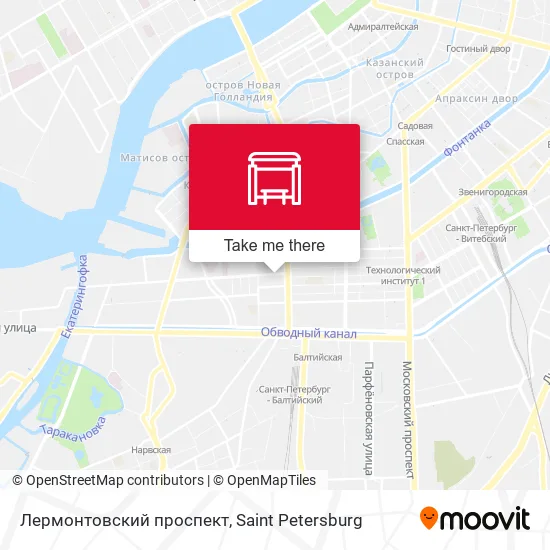 Лермонтовский проспект map