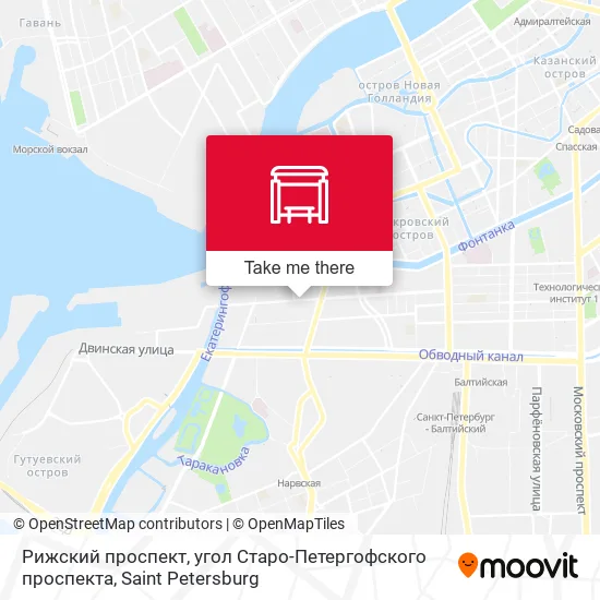 Рижский проспект, угол Старо-Петергофского проспекта map