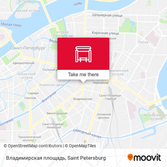 Владимирская площадь map