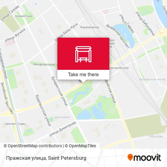 Пражская улица map